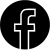 facebook icon in black circle